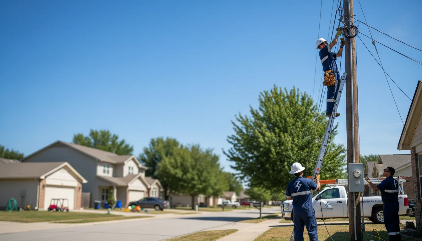Residential electrician providing installation services in Powder Springs, GA